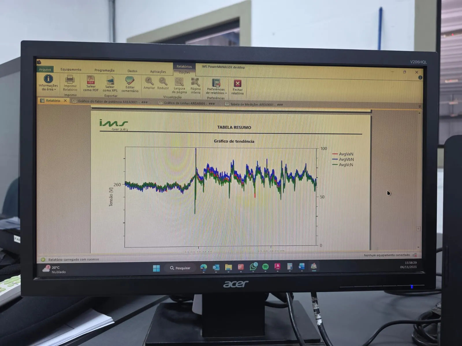 Laudo de consumo de energia elétrica