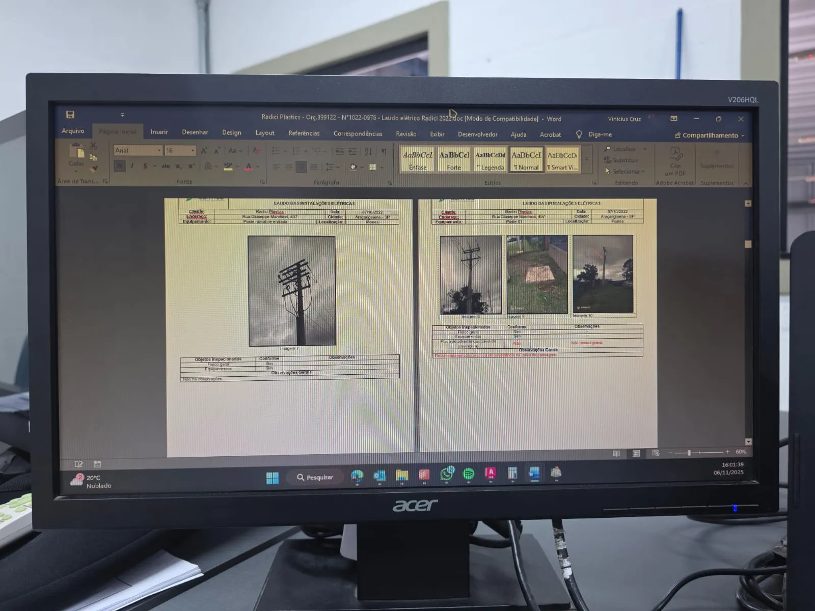 Laudos elétricos em Campinas