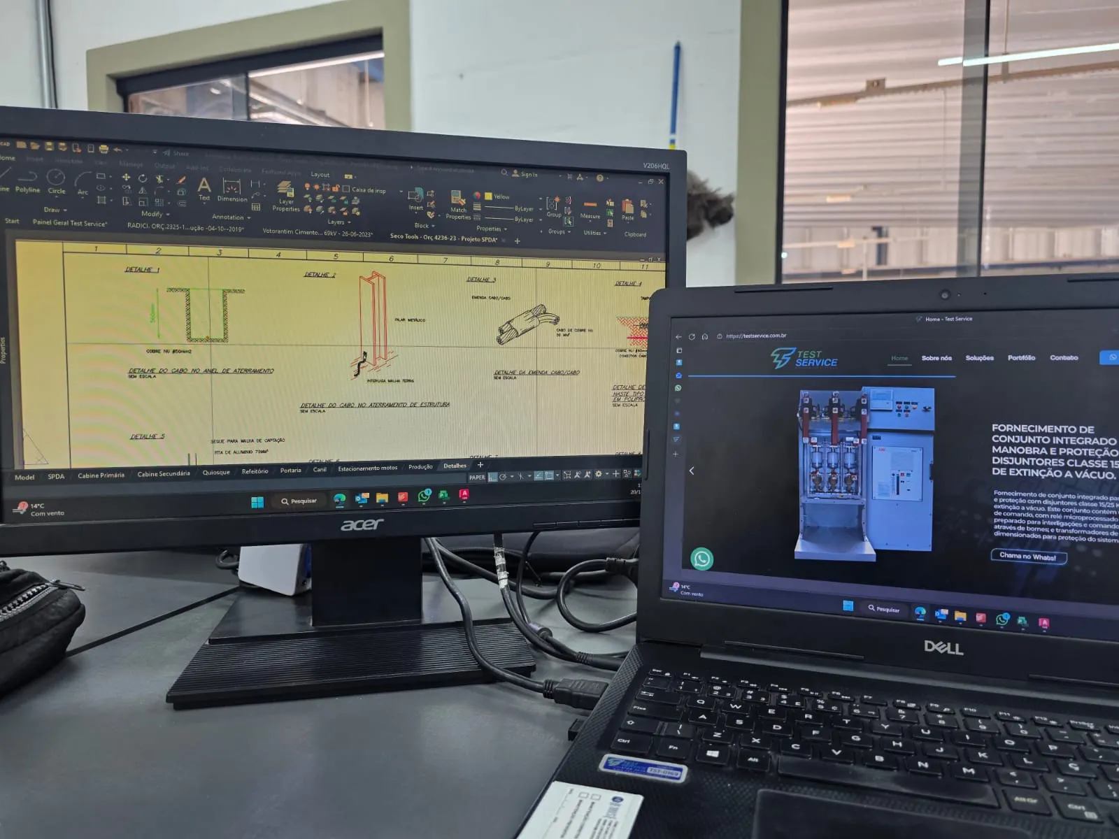 Projeto de instalação elétrica industrial