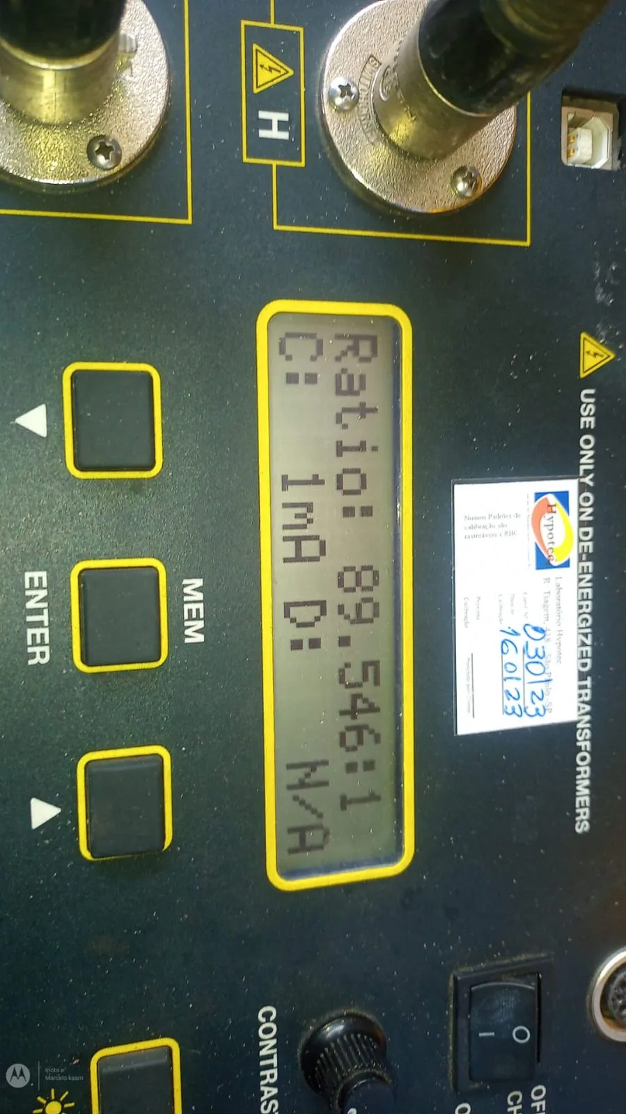 Teste de relação de transformação em transformadores na Grande São Paulo